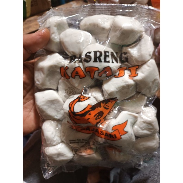

Basreng kataji 1pack isi 25butir / bahan uatama basreng pedas mercon
