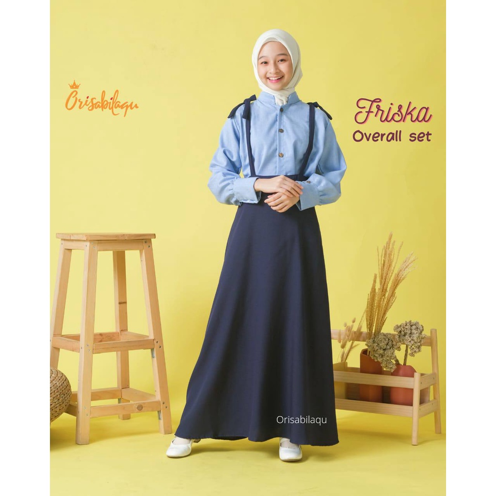 Setelan overall anak Friska skirt Orisabilaqu by Kakadede