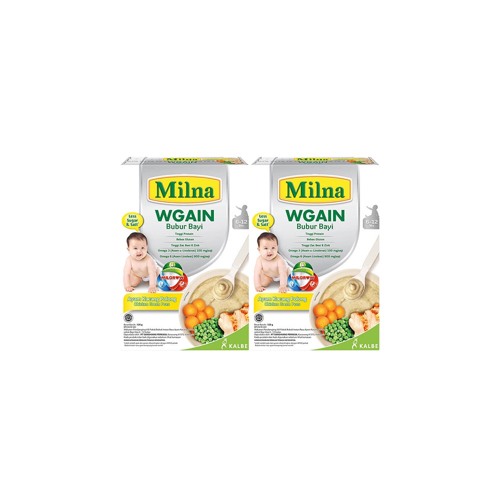 Milna WGAIN 6+ Ayam Kacang Polong 120G (2 Pack)