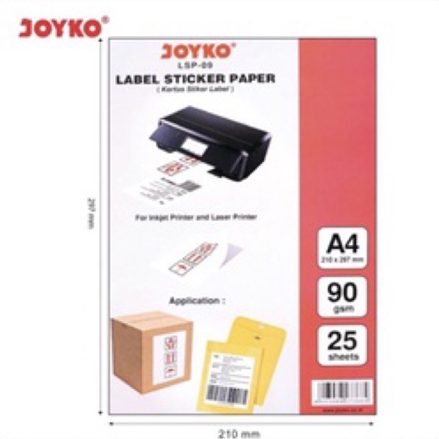 

Label sticker JOYKO LSP -09/kertas sticker