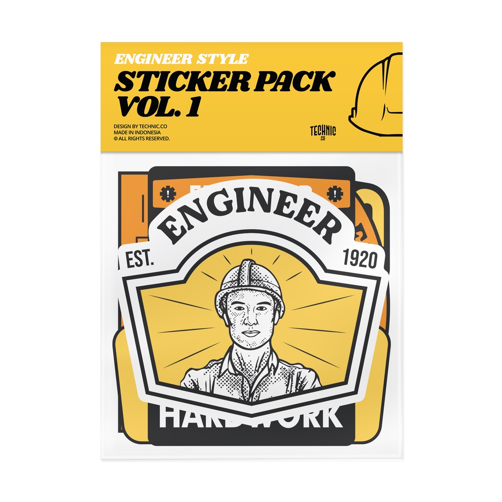 

Technic Sticker Pack Vol 1 Engineer Style