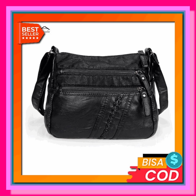 Tas Selempang Import Chibao Hitam Motif Batam Jakarta Modis Motif Import Terbaru Murah 2022 Peonia H