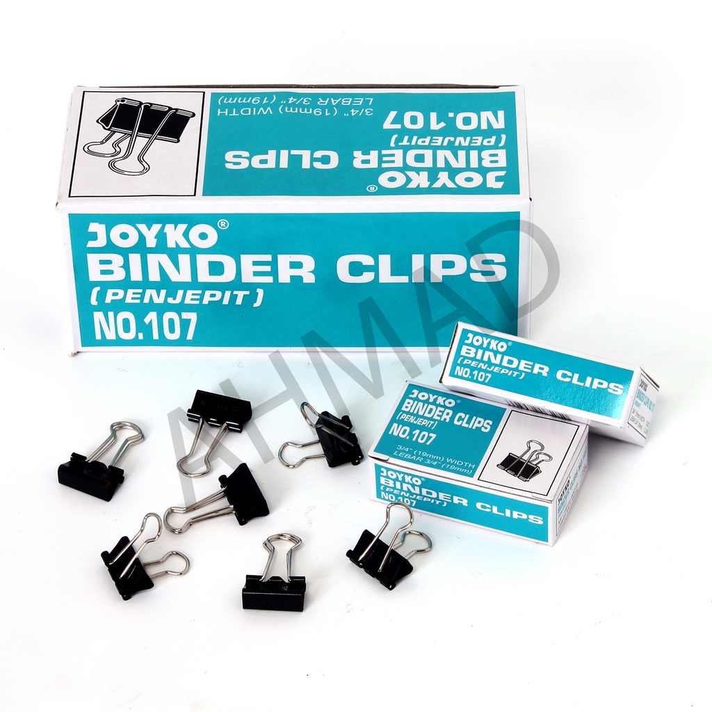 

Binder Clip No. 107 Joyko - Penjepit Dokumen Kecil [ PACK KECIL ]