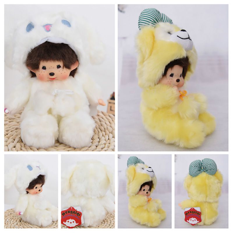 20cm Mainan Mewah Monchhichi Totoro Desain Kelinci Boneka Lucu Hadiah Anak