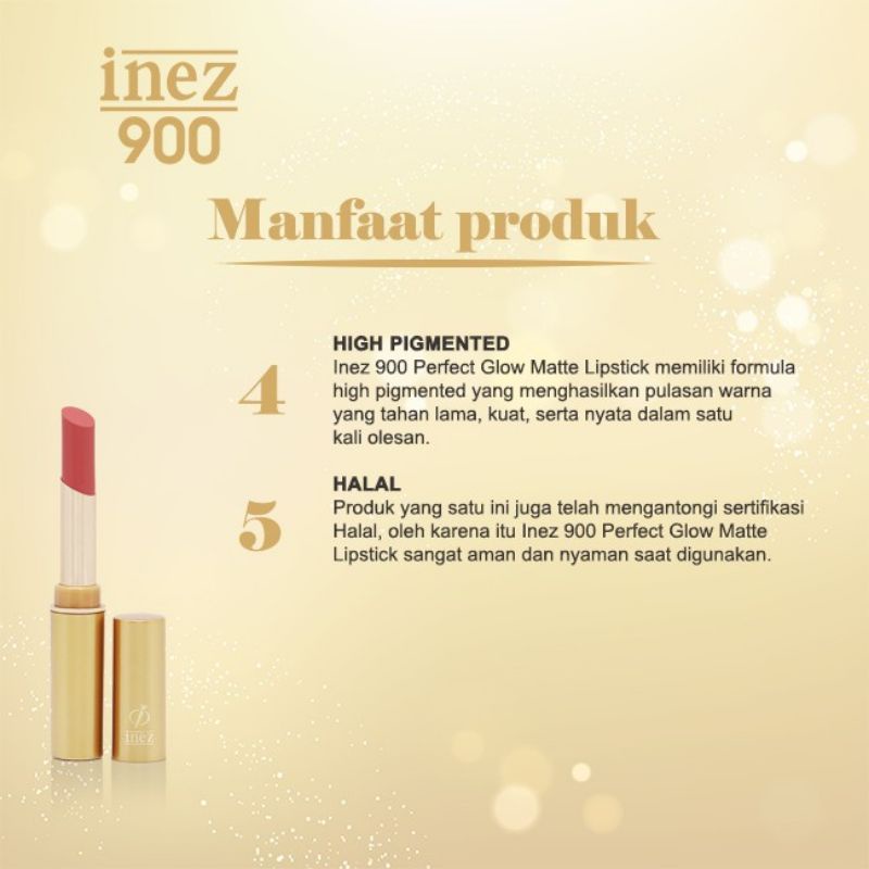 Inez 900 Perfect Glow Matte Lipstick