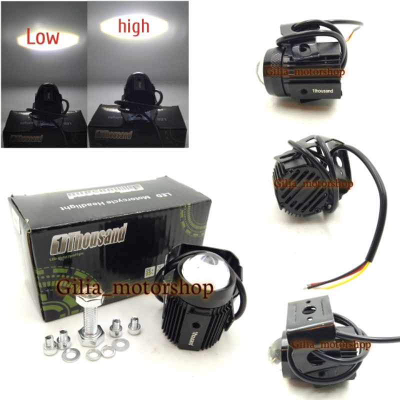 Lampu tembak laser LED 2D 1thousand body kipas pendingin 24 Watt Body full besi 2 mode high low