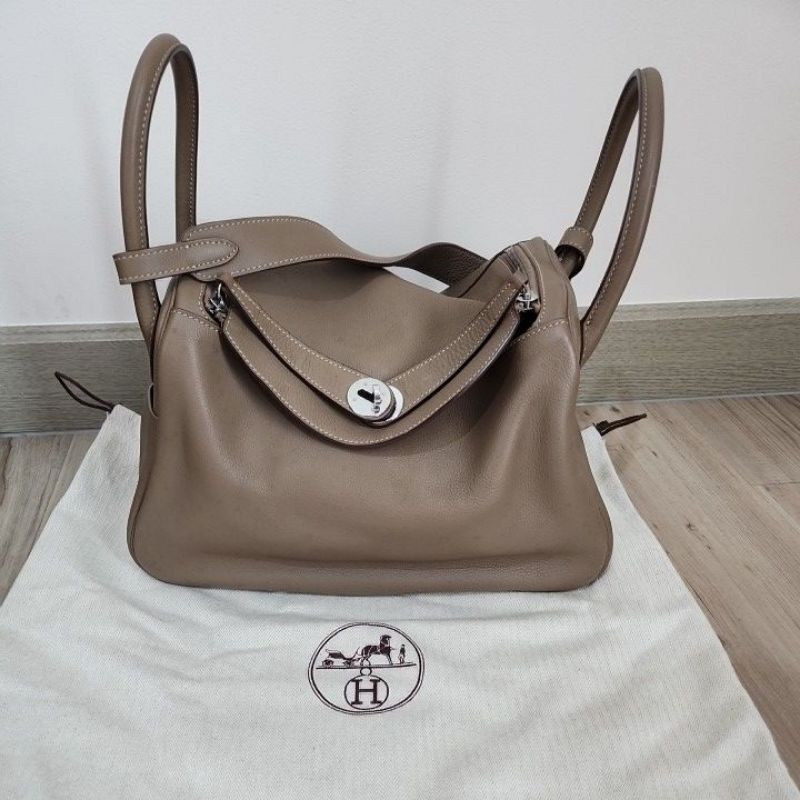 H3rmes Lindy 26 grey taupe handmade