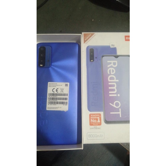 Xiaomi Redmi 9T 6/64gb Fullset Mulus Biru second