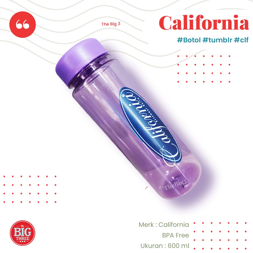 California Tumblr Botol Minum