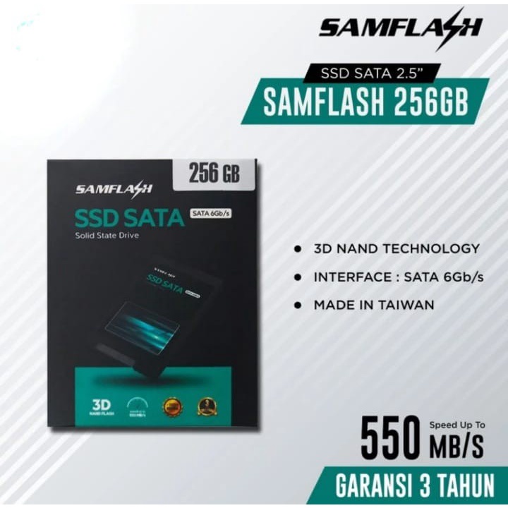 SSD 512GB 256Gb 128Gb Samflash 2,5&quot; SATA III Garansi resmi 3 Tahun