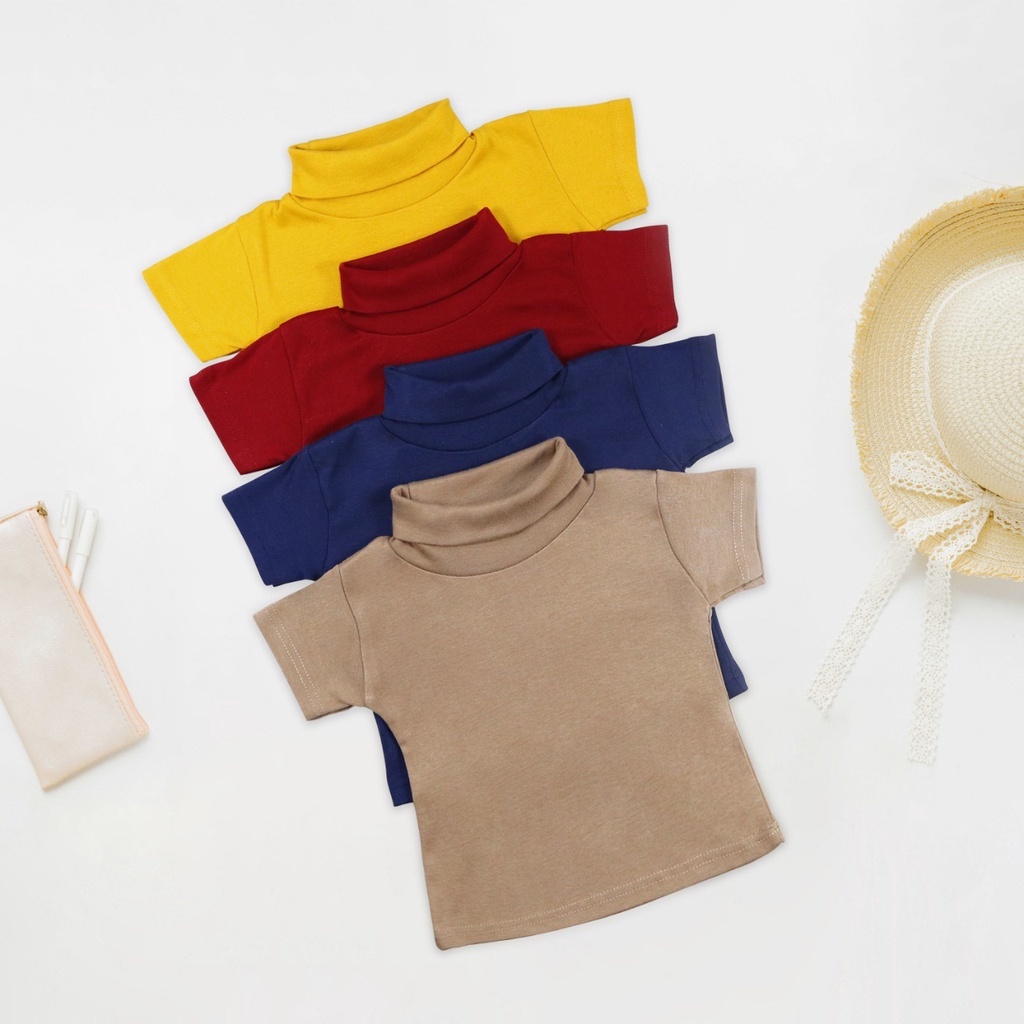 Rabbitkids - Kaos anak perempuan / Atasan anak perempuan 1-7 tahun / Atasan anak turtle neck