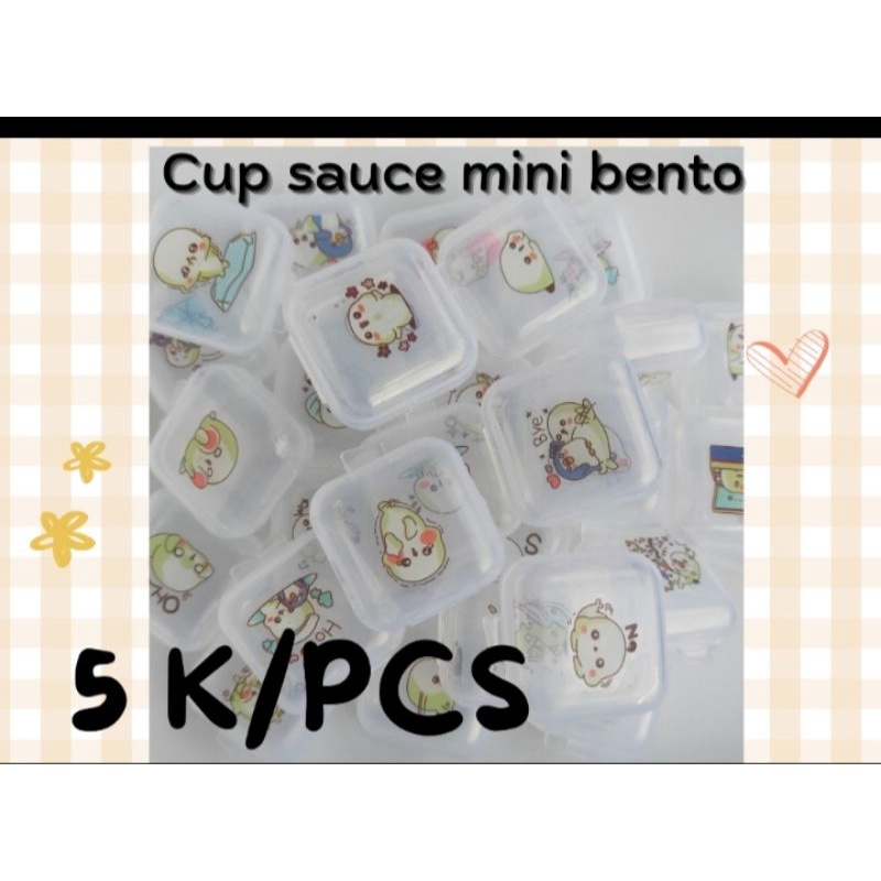 cup saos bento cup mini tempat saos mini