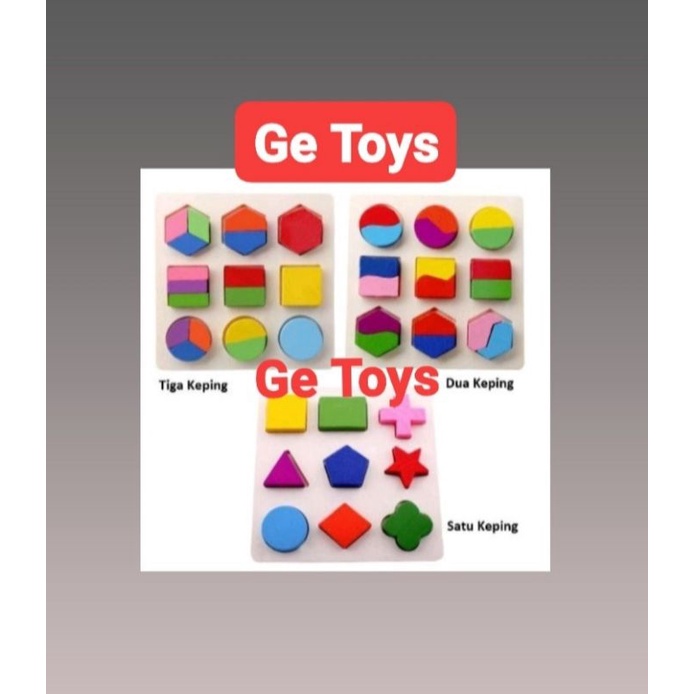 GE TOYS PUZZLE SET MAINAN EDUKATIF TERAPI WICARA