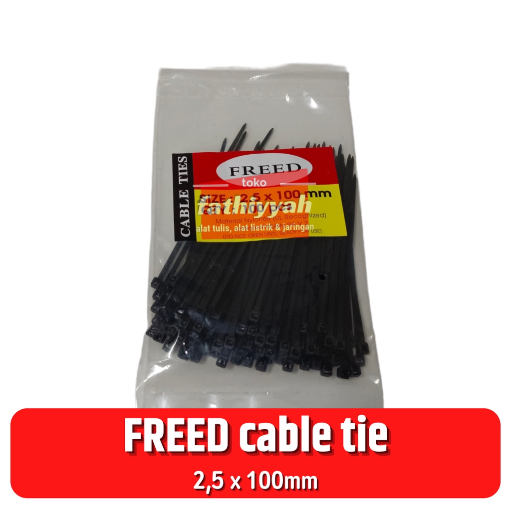 

FREED CABLE TIE 2,5 X 100MM HITAM PUTIH 100 PCS