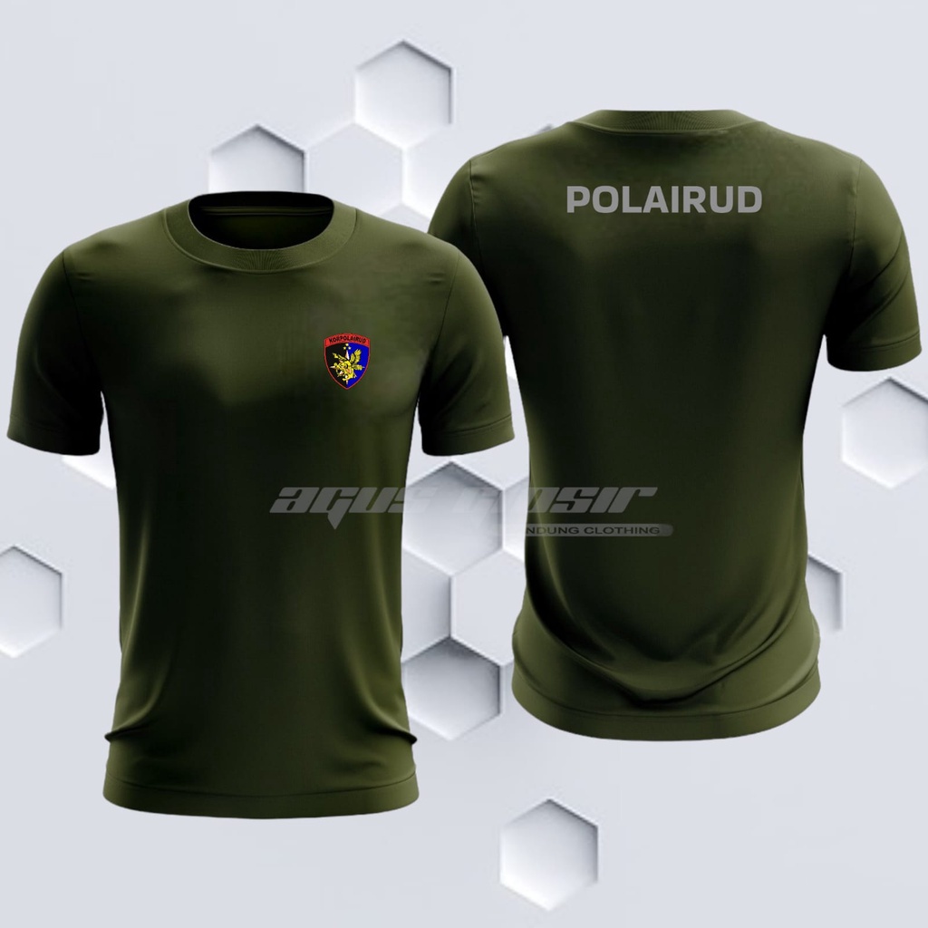 Kaos Jersey POLAIRUD Hijau Army || Kaos Olahraga Jersey POLAIRUD || Kaos Jersey Dryfit POLAIRUD Hija