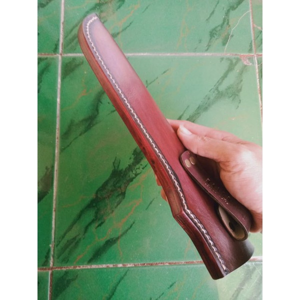 Sarung Pisau Kulit Sapi Vegtan Model Pisau Import Icel, Tramontina, Victorinox, Cleaver, Pisau Lokal