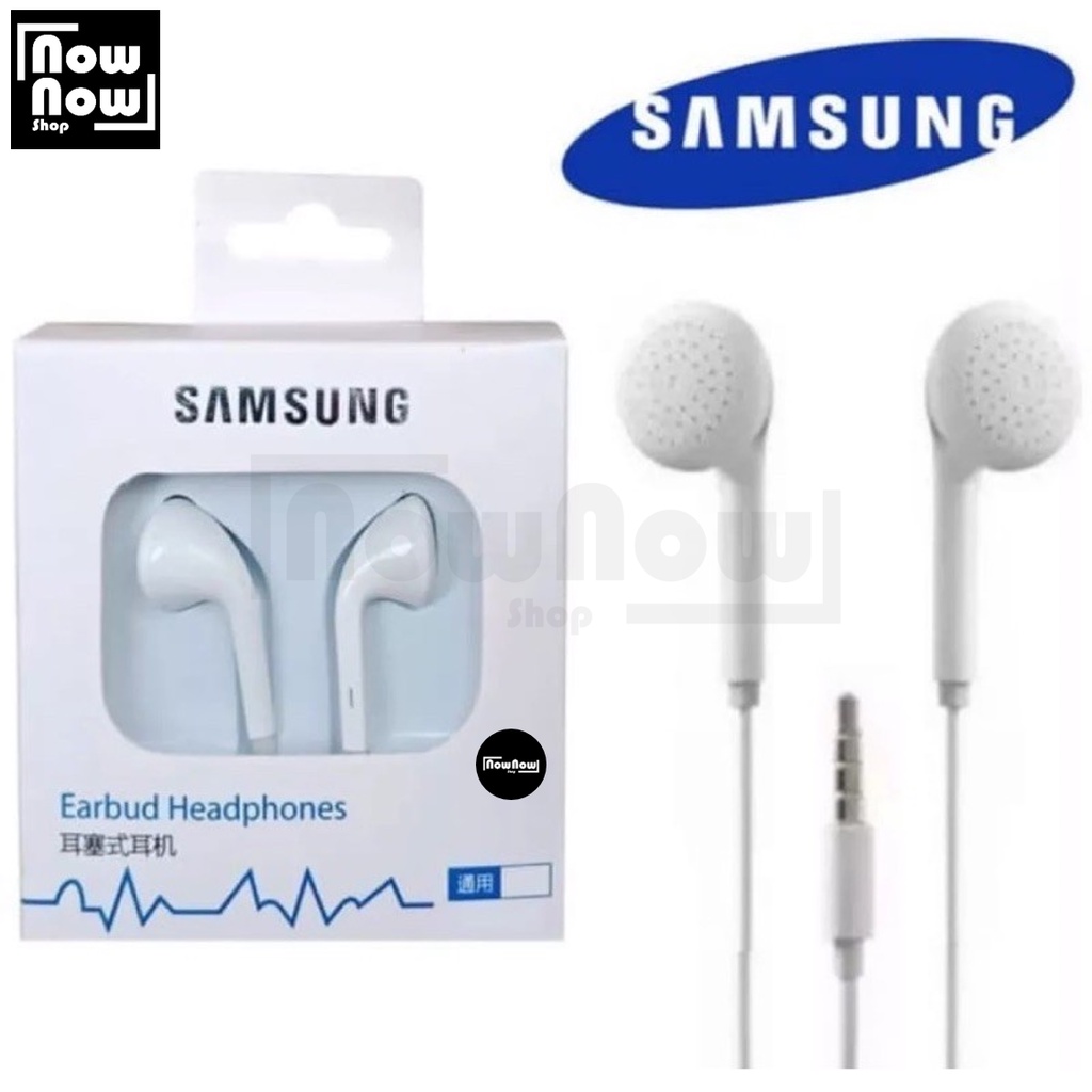 Headset Earphone Handsfree Samsung MH-133 SAMSUNG Galaxy A11 M11 J2 Prime J1 2016 J120 A10S A20 A20S A50 A50S S3 S4 S5 S6 S7 S8 S9 S10 S12 S20 S21 Note 1 2 3 4 5 6 7 8 9 10 20 Earbud Stereo Handset Strong Bass