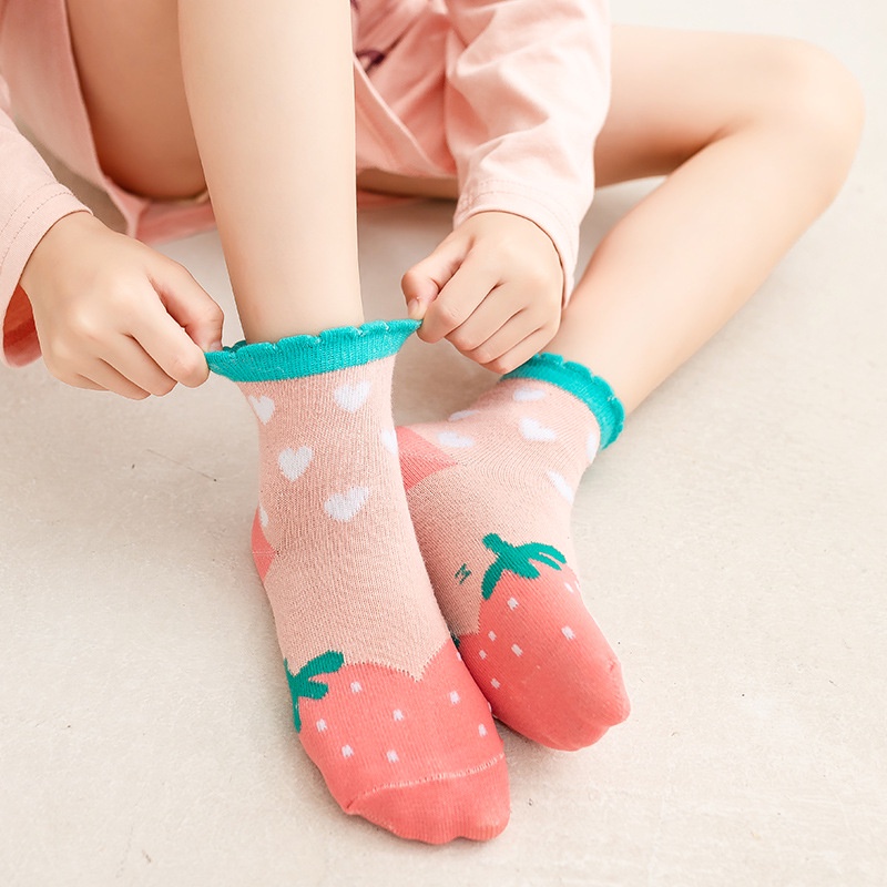 Minipetite SC2206 SC2207 Kaus Kaki anak beruang beary bunga floweri bahan katun usia 1 sd 12 Tahun size S M L XL