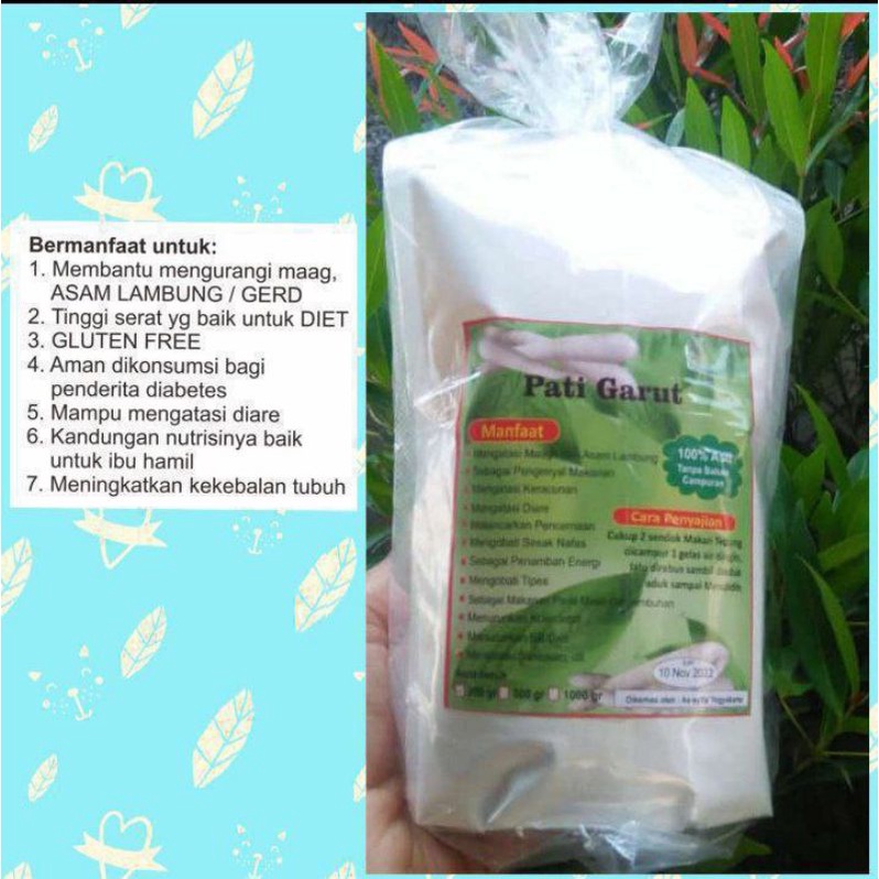 

Tepung Pathi Garut/Irut/kerut Gluten Free Untuk Terapi Penyembuhan Maag Asam Lambung