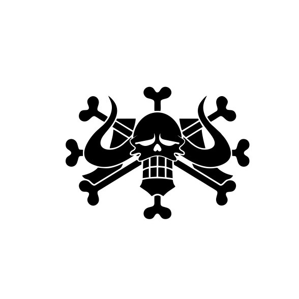 Stiker Kaido Cutting Stiker Logo Pirates One Piece Kaido Kaca Body Mobil Dll
