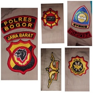 Badge Timbul Polri Bhanbinkamtibmas PDL - Badge PDL Polri - Badge