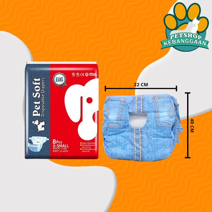 Popok Pampers Anjing Kucing Pet Soft Disposable Diapers Satuan