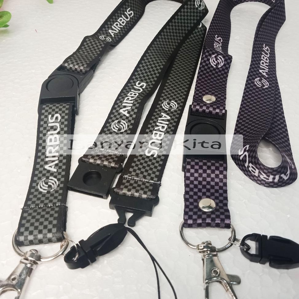 

[Z-AJY ✔] AIR BUS Lanyard Id Card Printing GANTUNGAN NAME TAG BAHAN TISSUE 2 CM-top produk
