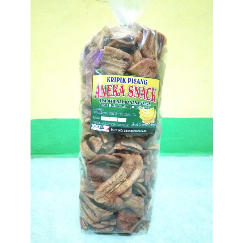 

Pisang Sale Kering Coklat Manis 250Gr / Keripik Pisang Sale