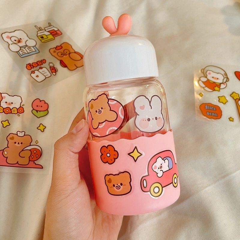 Stiker Motif Kartun Korea Lucu Anti Air Dekorasi Handbook Scrapbook DIY Stiker viral-5