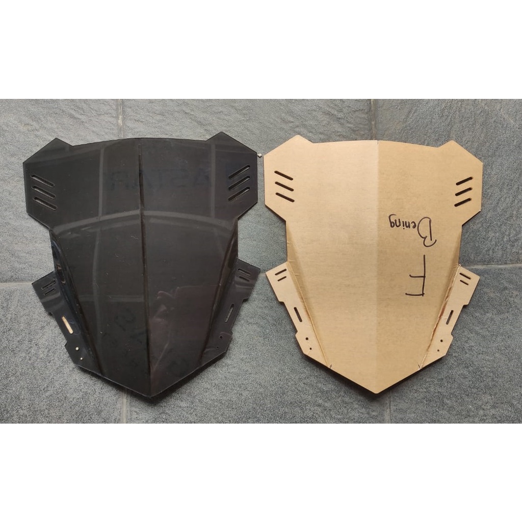 Jual WINDSHIELD CUSTOM 40 CM NVL VIXION NEW CB BEAT NVA HONDA VERZA 150