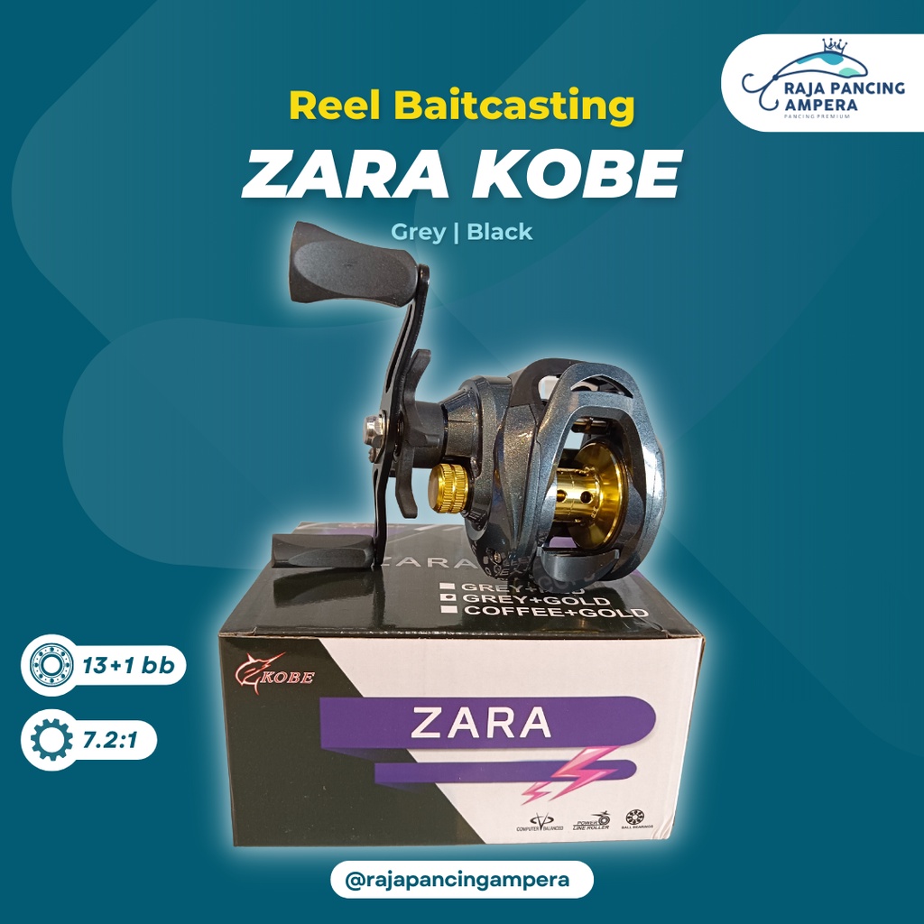 Reel Baitcasting Kobe Zara | Kerekan Pancing BC Murah