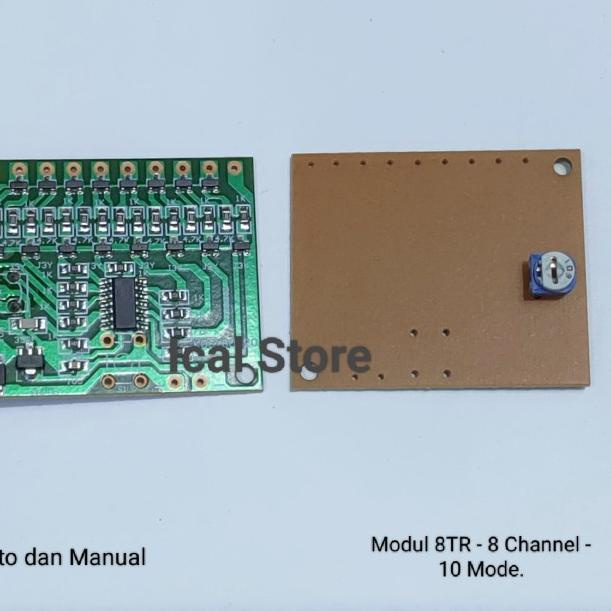 Modul Kit LED 8 Channel (8TR) 10 Mode Kombinasi Auto Manual