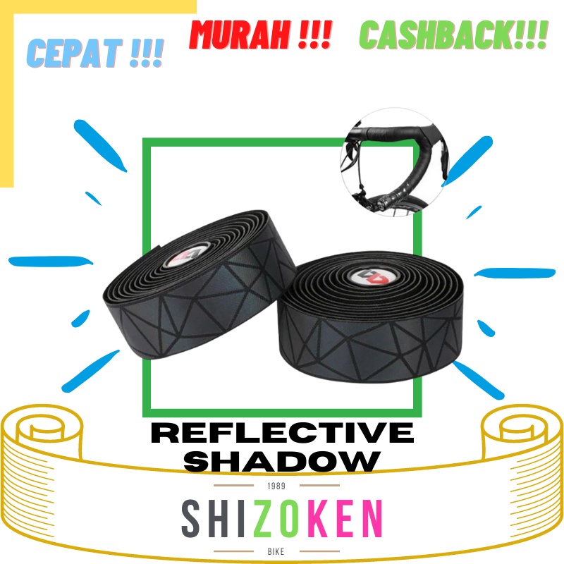 West Biking YP0804 Bartape Sepeda Roadbike Bar Tape Dropbar Balap Reflective Shadow