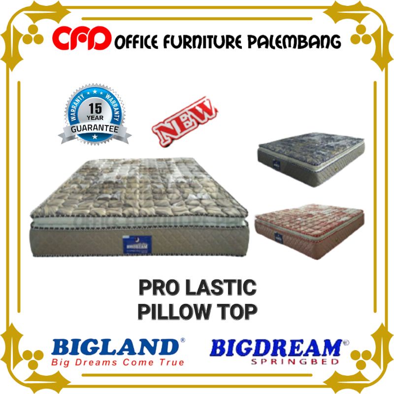springbed bigland bigdream pro lastic pillow top matras kasur spring bed murah tempat tidur