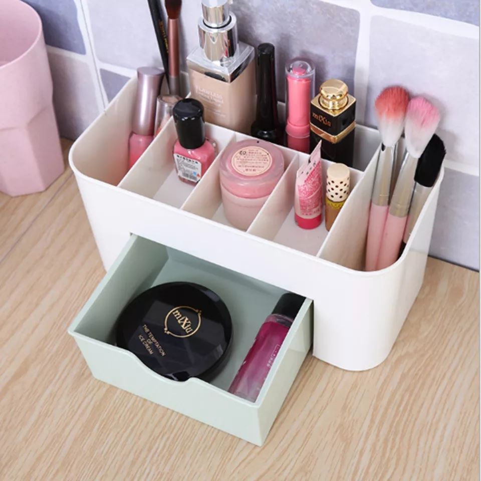 Rak Penyimpanan Kosmetik Laci Peralatan Makeup Storage Drawer Box