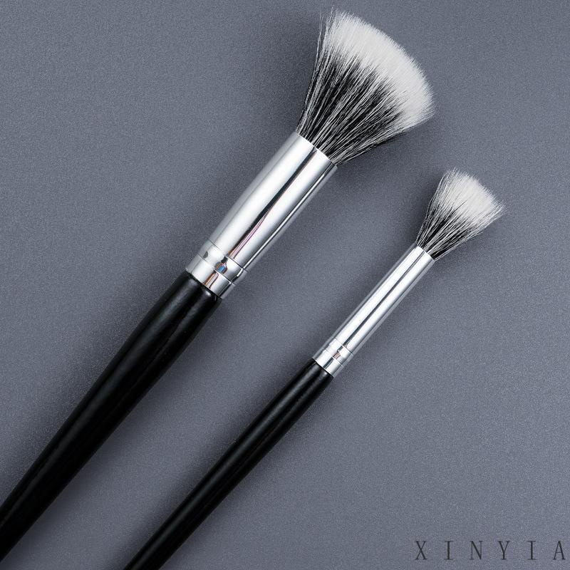 【Bayar di tempat】Brush Makeup Multifungsi Dua Lapis Kepala Datar Untuk Eyeshadow Alat Kecantikan Makeup