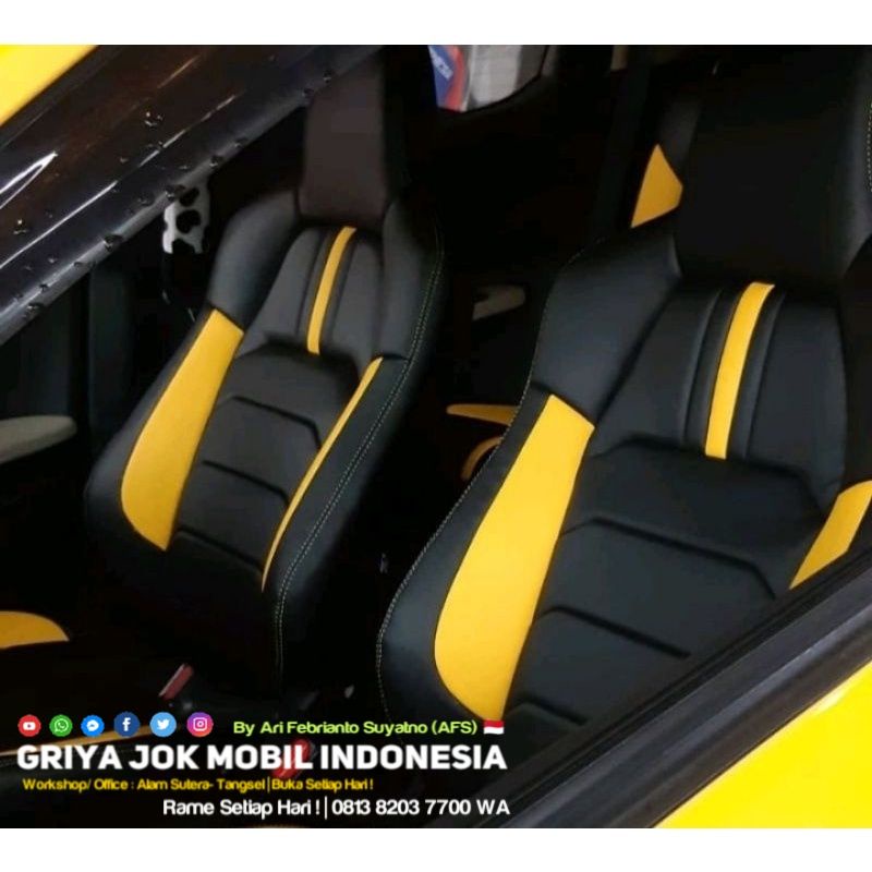 Sarung Jok Mobil Brio All New Brio Brio RS Fullset Pilihan Bahan Oscar s/d Mbtech