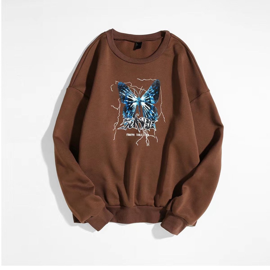 butterfly vitality Sweater Crewneck || Sweater Basic Anime || Pria &amp; Wanita II SIZE M - L - XL