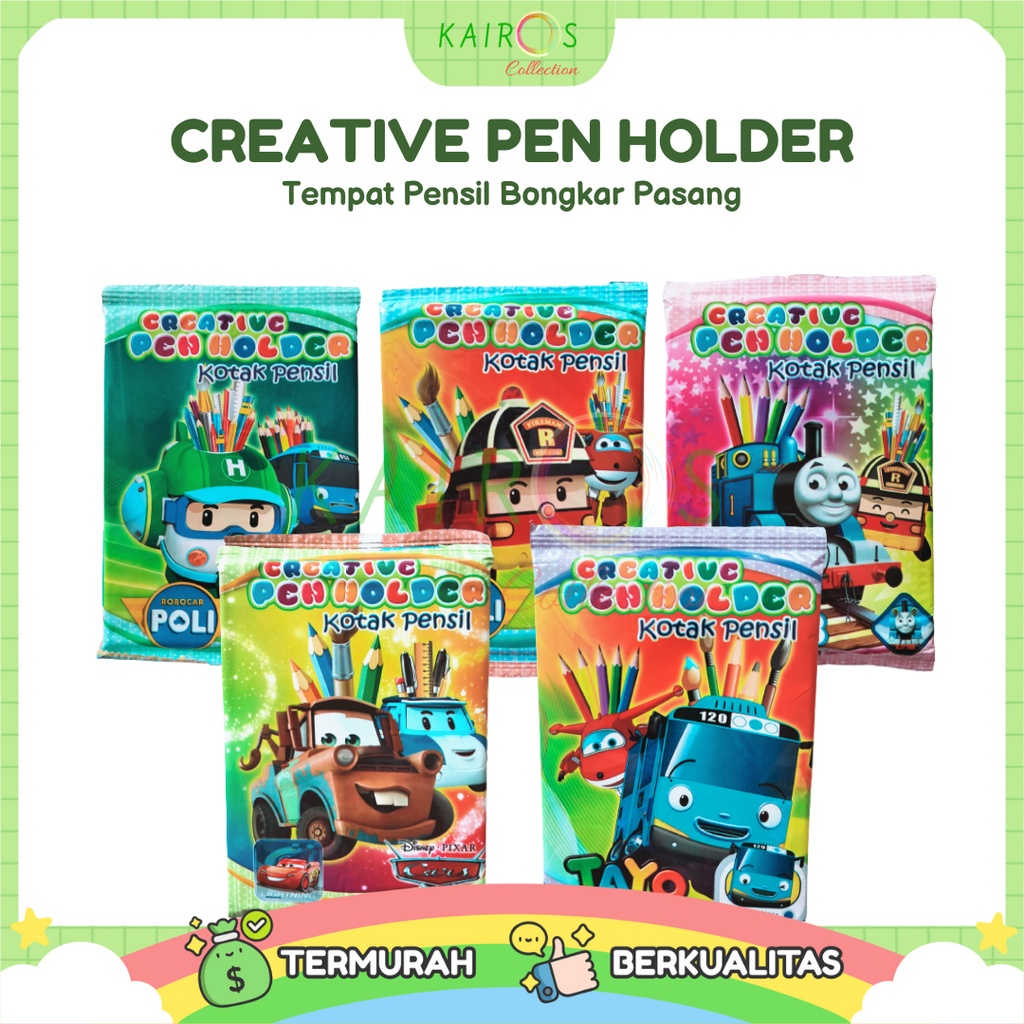 Tempat Pensil Bongkar Pasang Karakter Creative Pen Holder