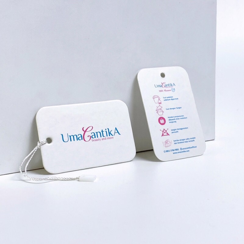 

hangtag premium700gsm/gantungan baju premium/bonus tali hangtag