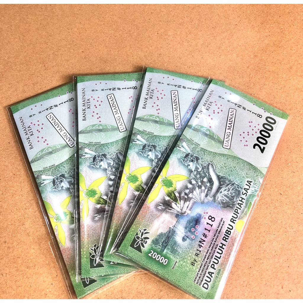 uang mainan  ( HARGA UNTUK 25  LEMBAR )-20.000 baru