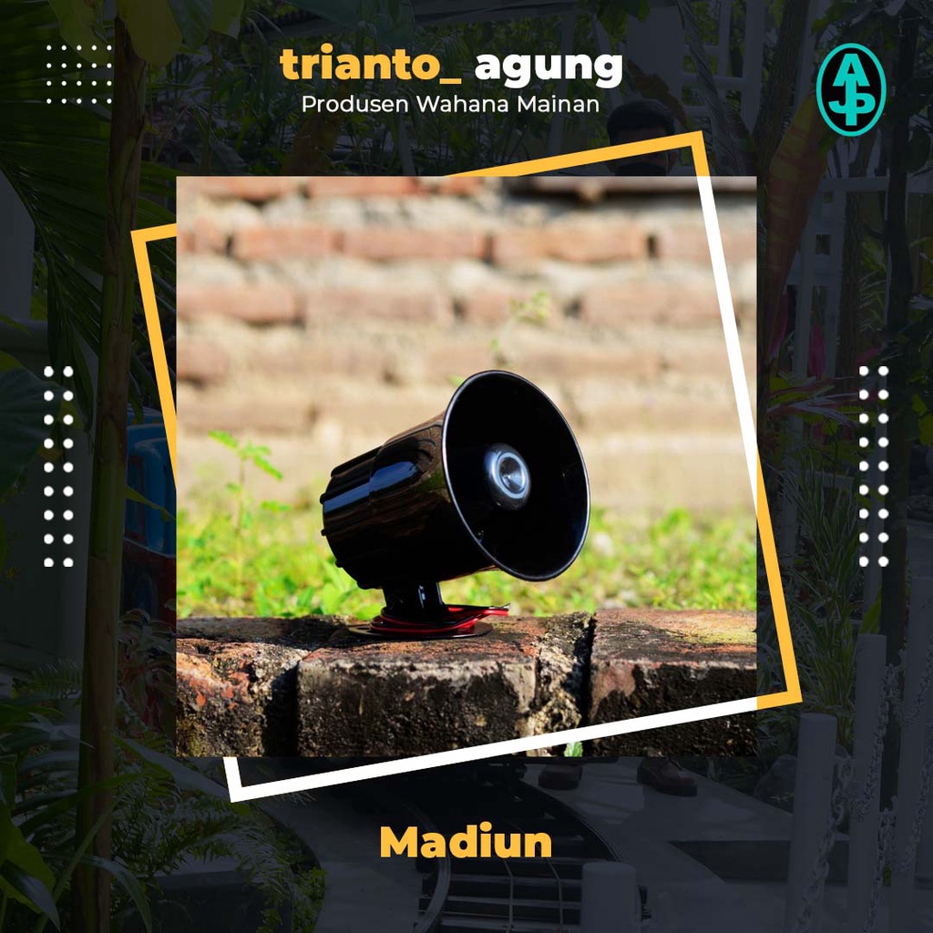 Sirine Odong Odong Baru Aki/Listrik 12V DC 6 Suara Asli