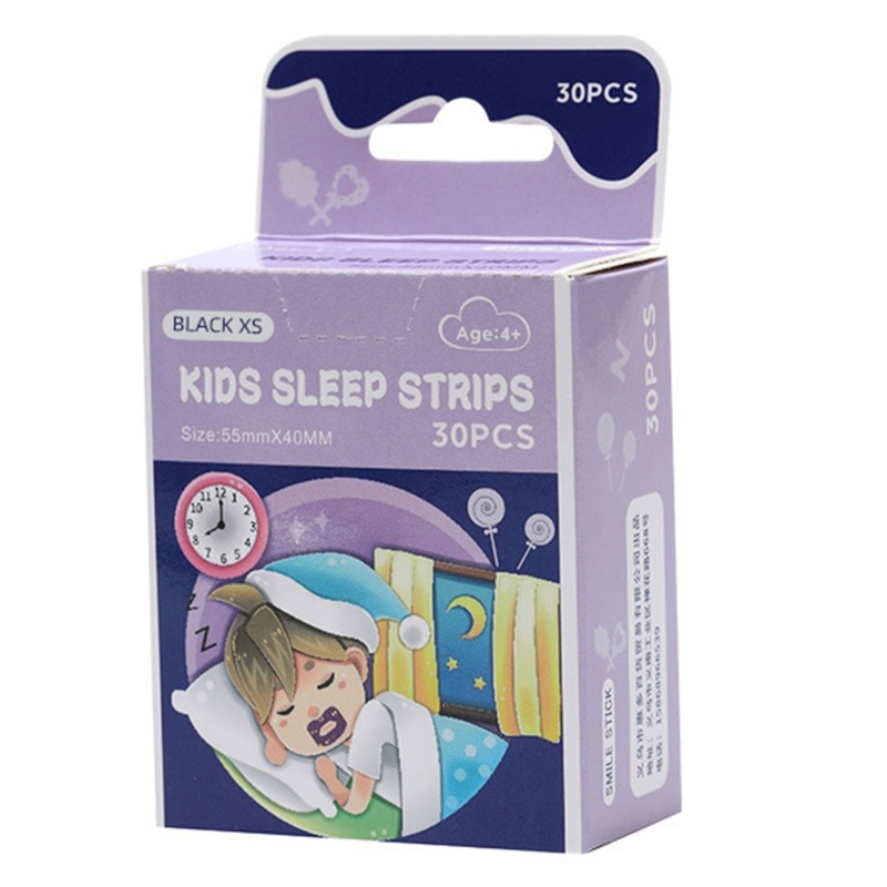 Mary Sleep Stiker Strip Tidur Koreksi Mulut Nafas Untuk Tidur Malam Anak Isi 30Pcs