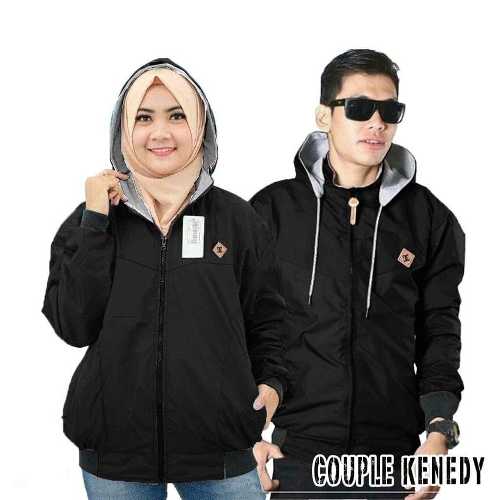 JAKET BOLAK BALIK PARASUT PRIA BB 2in1 PARASUT ANTI AIR FLEECE SIZE L dan XXL GMK