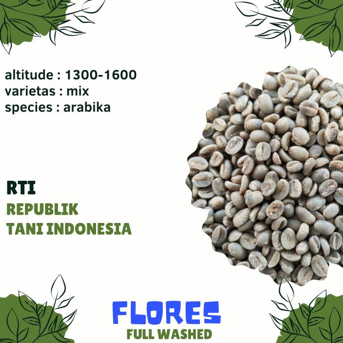 

Biji kopi mentah ARABIKA FLORES FULL WASHED proses-GREEN BEAN