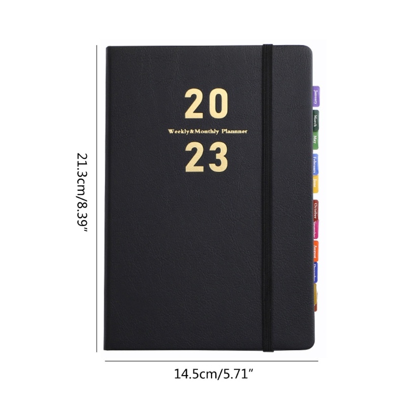 Zzz 2023 Buku Agenda / Diary A5 Cover Kulit Untuk Pria / Wanita