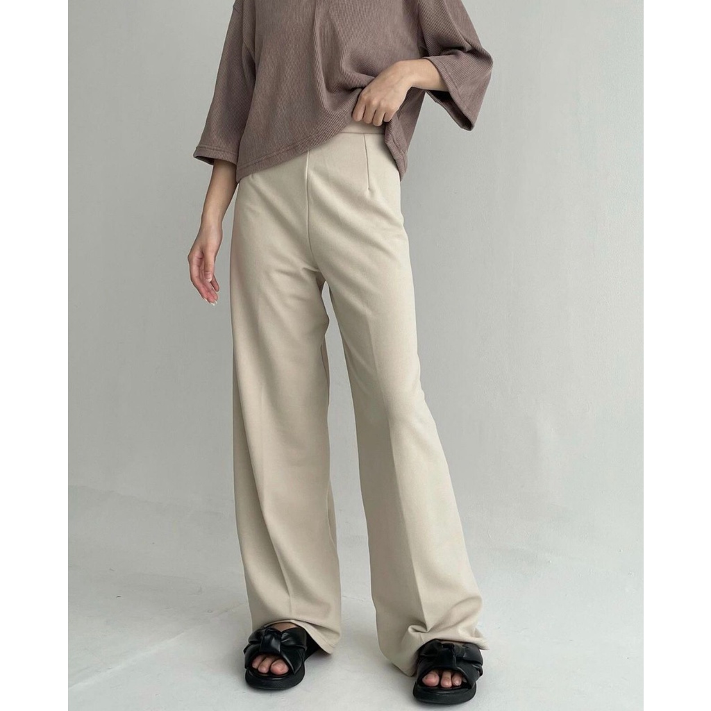 POTTIE - Valerie Basic Cullotes Pants - Long Culottes High Waist