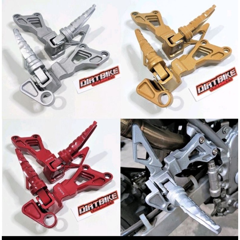 Footstep belakang klx 150 supermoto / pedal klx belakang / pijakan kaki klx belakang
