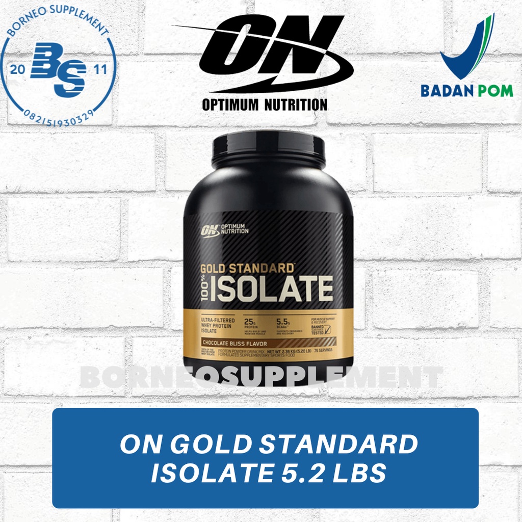 ON Gold Standard 100% Isolate 5 Lbs Whey Protein Isolate BPOM