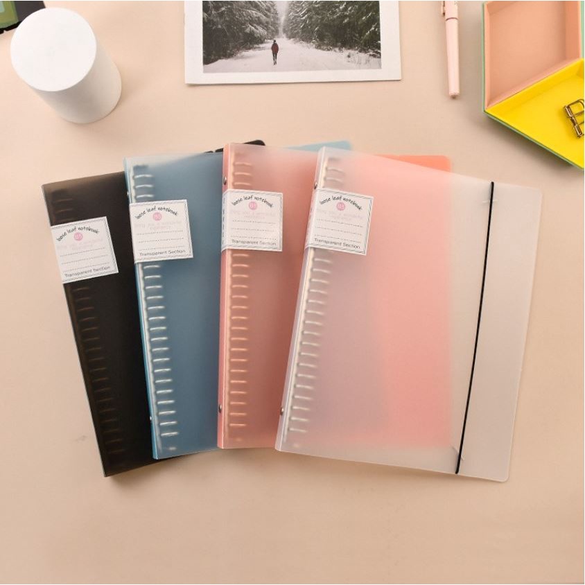 CANDY Transparent Binder Map Binder Plastik A5